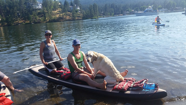 12' Columbia Inflatable Paddle Board Package